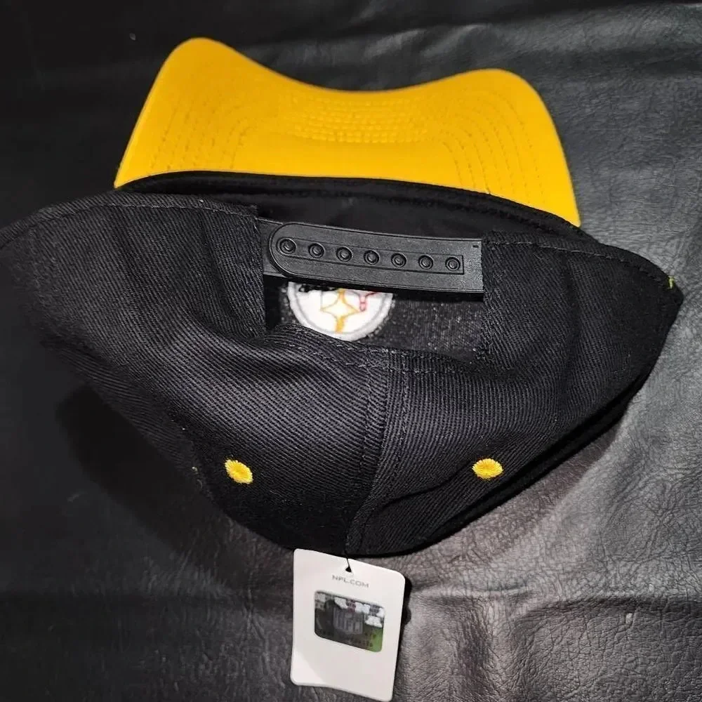NWT NFL Team Apparel Kids Pittsburgh Steelers‎ Adjustable Snapback Hat Cap New
